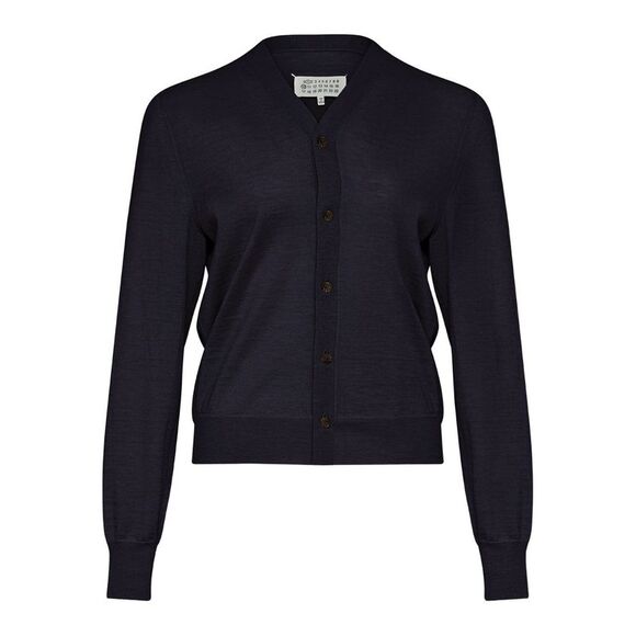 Maison Margiela Women Wool V-Necked Cardigan